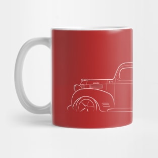 1941 Dodge Pickup - profile stencil, white Mug